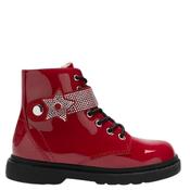 Lelli Kelly Girls Stella Zip Lace Boot - Red Patent - Eu27/K9