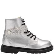 Lelli Kelly Girls Stella Zip Lace Boot - Silver - Eu26/K8.5