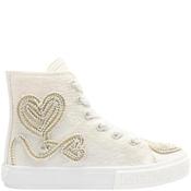 Lelli Kelly Sharon Zip Lace Ankle Boot - White - Eu26/K8.5