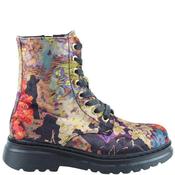 Heavenly Feet Womens Zip Lace Ankle Boot - Black Velour - 4