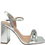Redz Womens Ankle Strap Sandal - Silver - 39