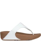 Fit Flop Womens Wedge Toe Post Sandal - White Leather - Uk 6.5