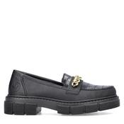 Rieker Womens Chain Loafer - Black - 41 image