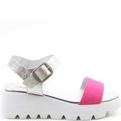 Heavenly Feet Blk Bow Low Heel - Silver Fuchsia - 37 image