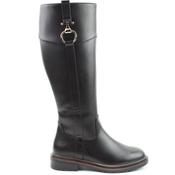 Heavenly Feet Womens Zip High Leg Boot - Black - 4 image