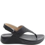 Heavenly Feet Womens Wedge Sandal - Black - 36 image
