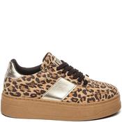 Steve Madden Womens Wedge Lace Trainer - Leopard - Uk 4