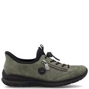 Rieker Womens Elastic Comfort Shoe - Green - 37 image