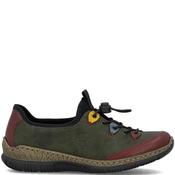 Rieker Womens Elastic Comfort Shoe - Green Multi - 37 image