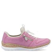 Rieker Womens Zip Pull Cord Trainer - Pink - 37