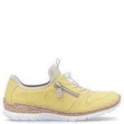 Rieker Womens Zip Pull Cord Trainer - Yellow - 37 image