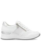 Rieker Womens Lace Zip Trainer - White - 39