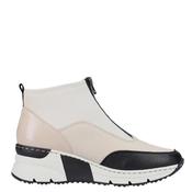 Rieker Womens Wedge Zip Ankle Boot - Beige Multi - 39 image