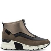 Rieker Womens Wedge Zip Ankle Boot - Brown - 37 image