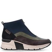 Rieker Womens Wedge Zip Ankle Boot - Multi - 37