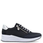Rieker Womens Wedge Zip Lace Trainer - Blue - 40