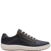 Clarks Womens Zip Lace Comfort Shoe - Navy Nubuck - Uk 3