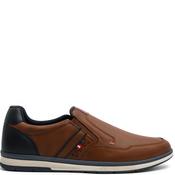 Ninety 78 Mens Slip On Casual Shoe - Tan Navy - 41 image
