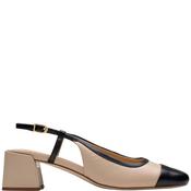 Clarks Womens Low Heel Sling Back Sandal - Sand Leather - Uk 4