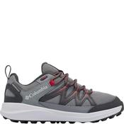 Columbia Boys Waterproof Lace Trainer - Grey Red - Uk J2