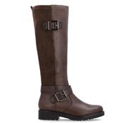 Remonte Womens Zip High Leg Boot - Brown - 39 image