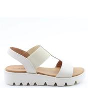 Heavenly Feet Womens Wedge Strap Sandal - Stone - 6 image