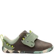 Clarks Kids Strap Shoe - Grey Sage - Uk J3