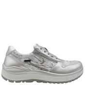 G Comfort Womens Waterproof Lace Trainer - White Silver - 37 image