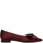 Clarks Womens Sensa15 Bella Flat Shoe - Burgundy - Uk 4