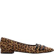 Clarks Womens Strap Point Toe Shoe - Leopard Animal Print - 4 image