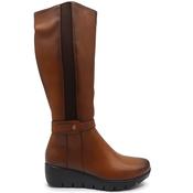 Susst Womens Wedge High Leg Boot - Brown - 37 image