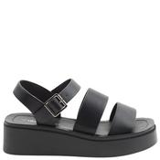 Heavenly Feet Womens Wedge Strap Sandal - Black - 36 image