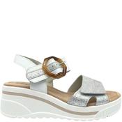 Redz Womens Wedge Strap Sandal - White Silver - 39 image