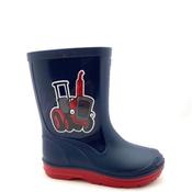 Pm Boys Tractor Welly - Navy Red - K4/Eu20.5