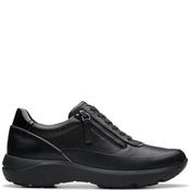Clarks Womens Zip Lace Trainer - Black Multi - Uk 4 image