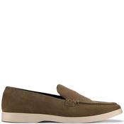 Clarks Mens Casual Slip On Shoe - Olive Suede - 8 image