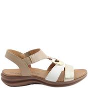 Heavenly Feet Womens Low Wedge Sandal - Beige Multi - 39 image
