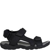 Geox Mens Ankle Strap Comfort Sandal - Black - 44 image