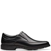 Clarks Mens Dress Slip On Shoe - Black Leather - 8 image