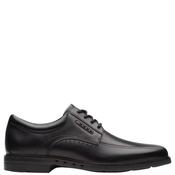 Clarks Mens Dress Lace Shoe - Black Leather - 8 image