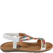 Redz Womens Strap Sandal - White Multi - 37 image