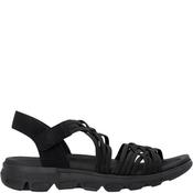 Rieker Womens Comfort Strap Sandal - Black - 37 image