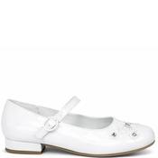 Dubarry Girls Strap Communion Shoe - White Patent - Eu32/K13 image