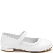 Dubarry Girls Strap Communion Shoe - White Patent - Eu30/K12 image
