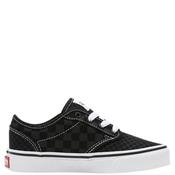 Vans Kids Atwood Checker Lace Trainer - Black White - Uk J6