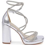 Truffle Womens Mid Heel - Silver - 3 image