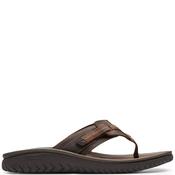 Clarks Mens Slip On Strap Sandal - Beeswax Leather - 7