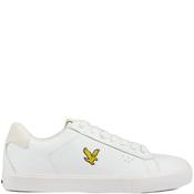 Lyle &amp; Scott Mens Lace Trainer - White - 45