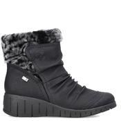 Rieker Womens Fur Lined Zip Ankle Boot - Black - 37 image