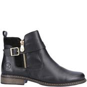 Rieker Womens Zip Ankle Boot - Black - 36